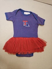 TWO FEET AHEAD Louisiana Tech Bulldogs NCAA Girls Newborn Infant Tutu Bodysuit