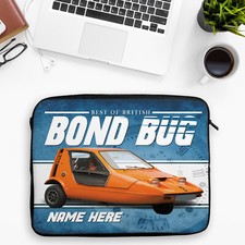 Bond Bug Tablet Sleeve Personalised Classic Car Laptop Neoprene Case Mens Gift