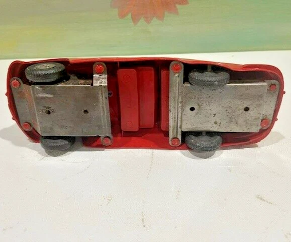 2095.3 - Coche Jefe de Bomberos Marx 10"L De Colección, Fricción, Carrocería de Plástico ¡Vehículo de Juguete! Foto 3 de 4