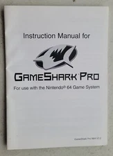 GAME SHARK PRO N64 MANUAL REPLACEMENT ONLY BOOKLET VERSION 3.2!