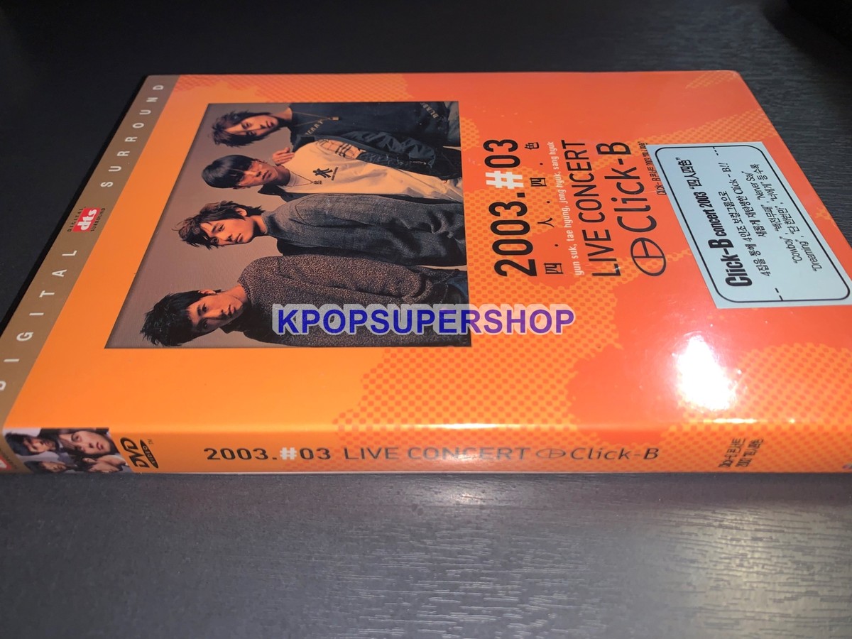 Click-B 2003 #3 Live Concert DVD Rare New Sealed All Region Click