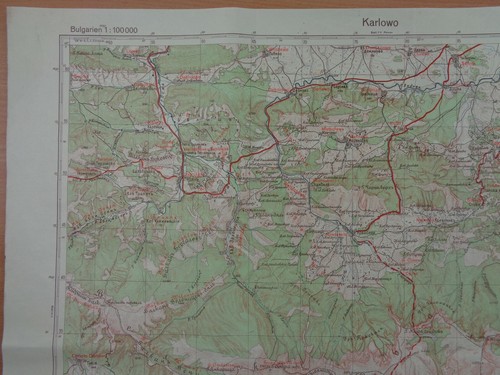 WW2 (1940) "RESTRICTED" GERMAN Map of BULGARIA entitled "KARLOWO" - Picture 9 of 12
