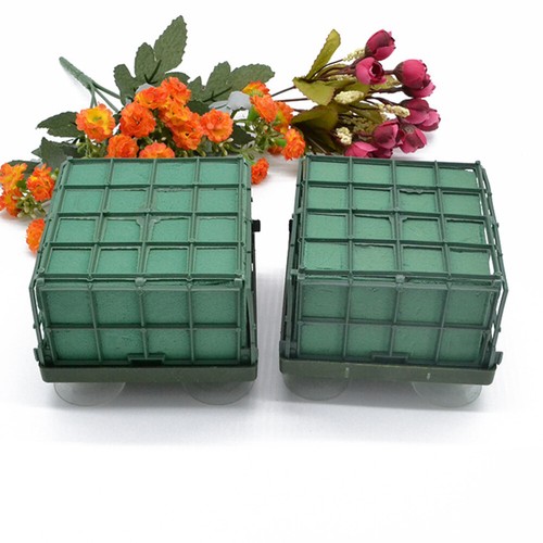 Fresh Floral Sucker Base Car Tray Flower Foam Brick Cage Round Wet eBay