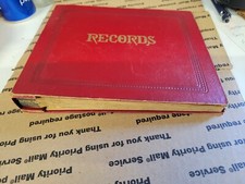 VINTAGE 45 RPM RECORD HOLDER BOOK 10 PAGES
