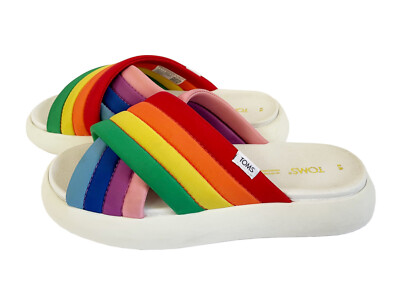 TOM'S Women's Slides Shoes Alpargata Crossover Mallow Multi