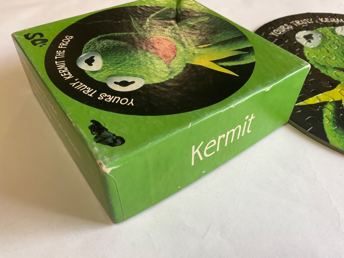 Complete ! Kermit the Frog 60 Piece Puzzle Mini Small Circle Round