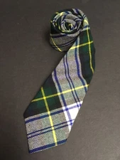 KINLOCH ANDERSON NECKTIE 56” x 3" GORDON DRESS PLAID Tie Made in Scotland