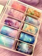 Nail Foil Transfer Decals - New - Galaxy Print - Transfer Foils - G21