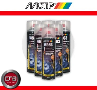 MOTIP M563 PULITORE FRENI " TURBO " 500ML MOTIP 6 PEZZI (TURBO) sei bombolette