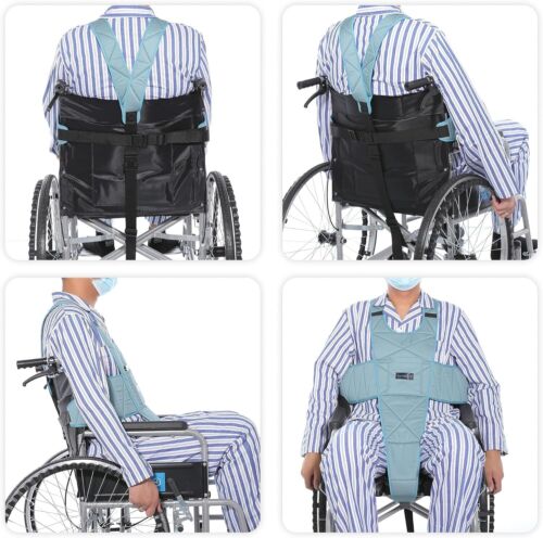 Non-Slip Wheelchair Seat Belt with Adjustable Straps & Metal Buckles for Safety - Picture 7 of 8