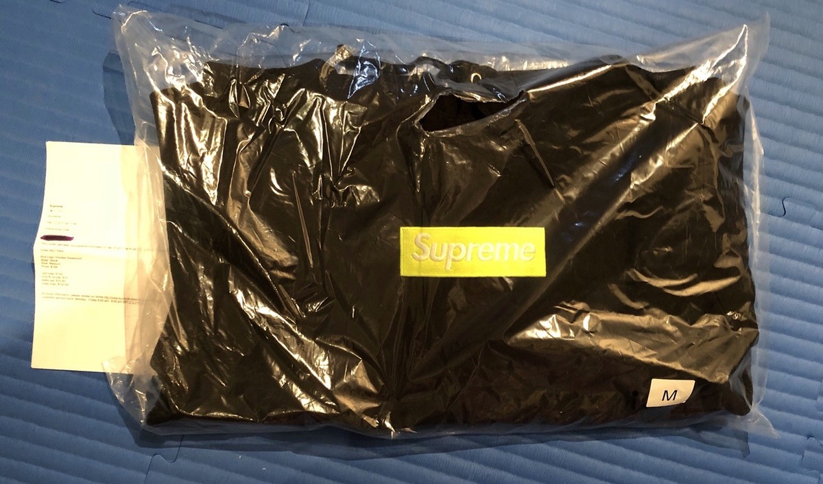 Supreme FW17 Box Logo Hooded Sweatshirt Hoodie Black M Medium