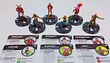 Heroclix Foolkiller, Mercenary, Hunk, U-Go Girl, Slapstick, Solo - Deadpool