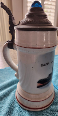 Gruss aus Hamburg Neues Rathaus Beer Stein
