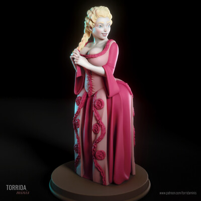 3DPrinted Artist Proof Model kit for Princess | Queen Catherine History Fantasy
