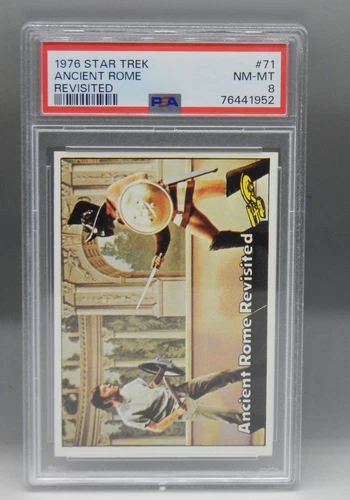 1976 vintage Topps STAR TREK trading card #71 ancient ROME revisited tos PSA 8