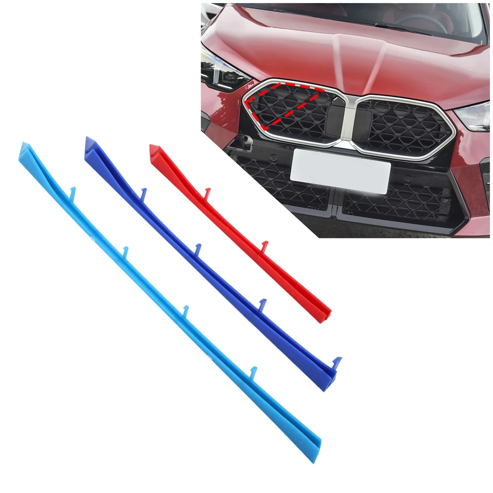 Capa decorativa grade protetora tricolor para BMW X2 2024+ acessórios de carro - Imagem 2 de 4