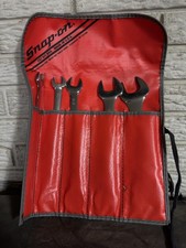Vintage Snap-on C57 5pc Sae 15 Offset Low-torque Slimline Open-end Wrench Set Vintage Snap-on C57 5pc Sae 15 Offset Low-torque Slimline Open-end Wrench Set