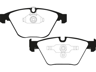 For 2002-2005 BMW 745i Brake Pad Set Front EBC 65135XYJW 2003 2004