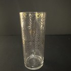 Mickey Mouse Gold Head Drinking glass Clear heaavy drinking glass 6" — photo 1