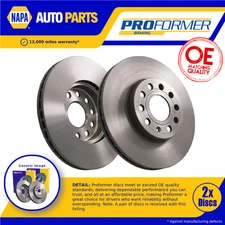 2x Brake Discs Pair Vented fits VW CADDY Front 2004 on 288mm Set Proformer