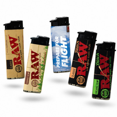 RAW Phoenix Lighters 5 Pack Multi Pack RAWthentic Smoking Accessory Bundle Set