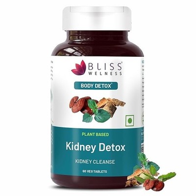 Bliss Welness Kidney Detox Punarnava Patharchatta Gokhru Ganoderma Varun Extract