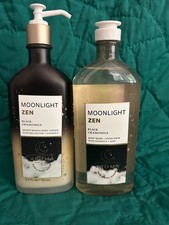 2 BATH BODY WORKS AROMA MOONLIGHT ZEN BODY LOTION AND WASH