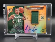 2015-16 Panini Gold Standard Jersey #202 Rashad Vaughn RC Rookie Auto /199 Bucks