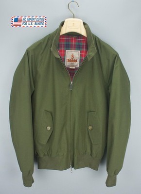 BARACUTA G9 Harrington Jacket Mens 38 Made in England Olive Green BARACUTA G9 Harrington Jacket Mens 38 Made in England Olive Green