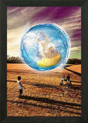 Alter Reisender gerahmtes Wandbild Poster Leinwanddruck Bild