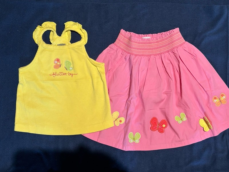 NWT Gymboree cotton summer Skirt Top Set 2 Years 2T - Pretty!