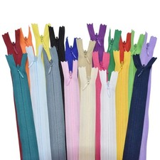 40 Pcs 16Inch Invisible Conceal Zippers for Sewing Dress Garments Clothes Pillow