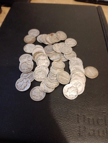 Silver Dimes Lot Of 50