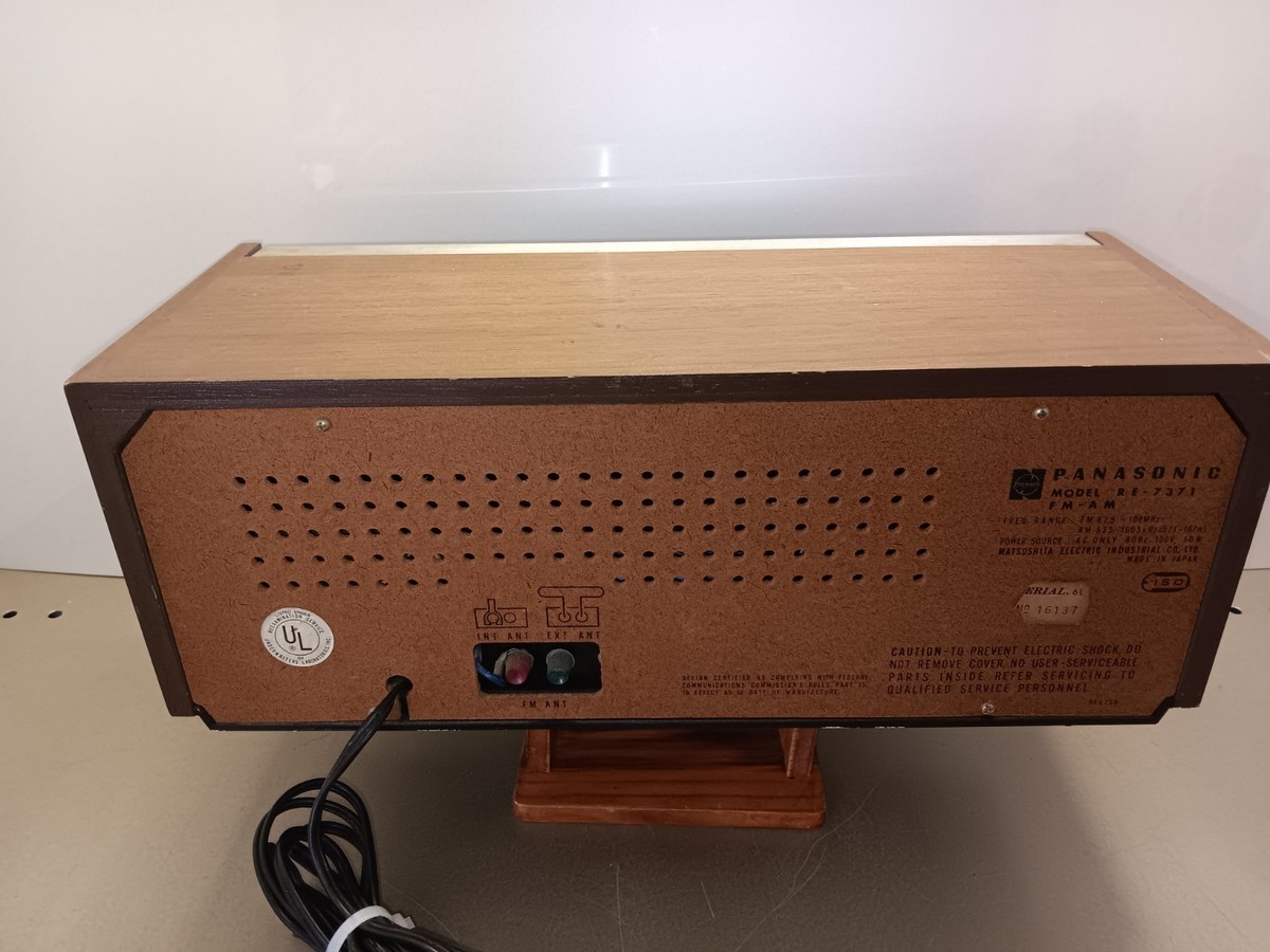 Vintage Panasonic Fm/am Table Top Radio 1970s Made Japan
