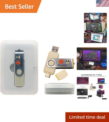 Doppio Connettore 8GB Ubuntu Linux USB - Live Boot e Installazione Facile prezzo ebay