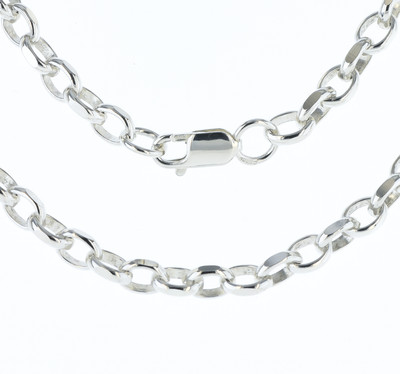 Belcher Necklace 22 Inch Silver Chain Argos Sterling Silver Men's