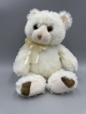 First  Main Arianna Bear No. 1205 White Teddy Plush 12  Stuffed Animal