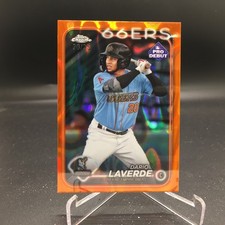 Dario Laverde 2024 Topps Pro Debut Chrome Orange Lava PDC-38 #/25 66ers Angels