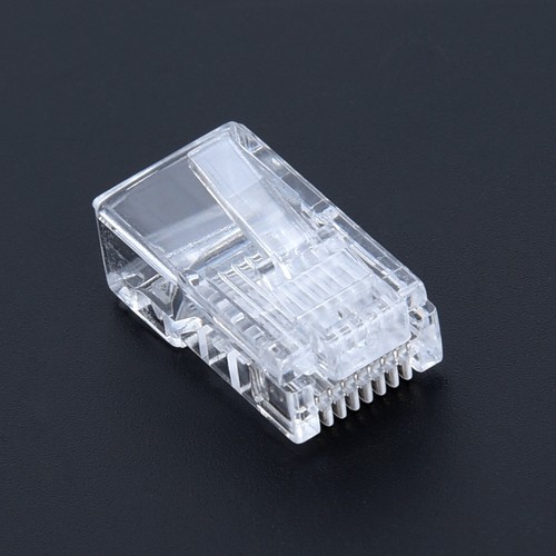 100x Pass Par Bout Ouvert Cat5e Cat6 Modulaire Prise Réseau Connecteur Kits - Photo 9/12