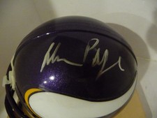 ALAN PAGE MINNESOTA VIKINGS AUTOGRAPHED VIKINGS MINI HELMET