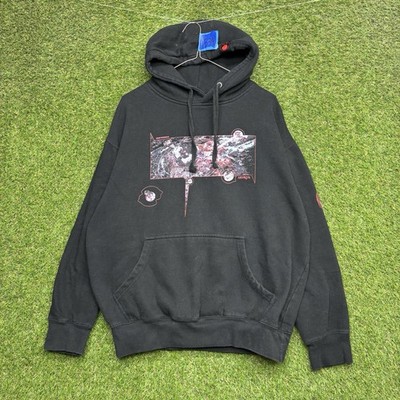 Subtronics Hoodie Mens Large Antifractal Black Sweatshirt Music Graphic Grunge