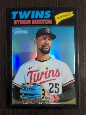 2026 Topps Heritage - Byron Buxton #253 Black Chrome Refractor /77