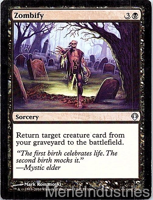Zombify Archenemy Lightly Played Magic: The Gathering