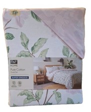 NEW F&F Home Climbing Rose Duvet Set Pure Cotton SuperKing REVERSIBLE 