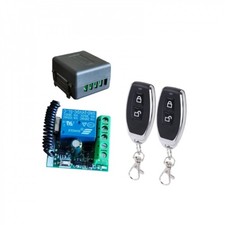 DC 12V Wireless Relay Remote Control Switch 433MHz RF 4 Channels Relay Receiv...