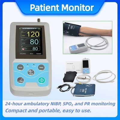 US Stock PM50 24 Hour Ambulatory NIBP Monitor Holter Recorder with SPO2 Function