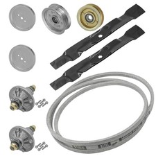 42" Deck  Spindles Blades Belt Idlers Pulley Rebuild Kit For John Deere D130