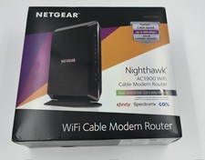 NETGEAR Nighthawk AC1900 WiFi Cable Modem Router C7000 DOCSIS 3.0 Open Box