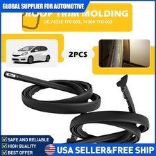 2x Roof Drip Molding Trim Weatherstrip For Honda Fit 2009-2014 Left Right Side