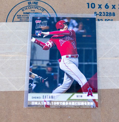 2018 Topps Now Shohei Ohtani  #697J RC Kanji 19th HR of Season